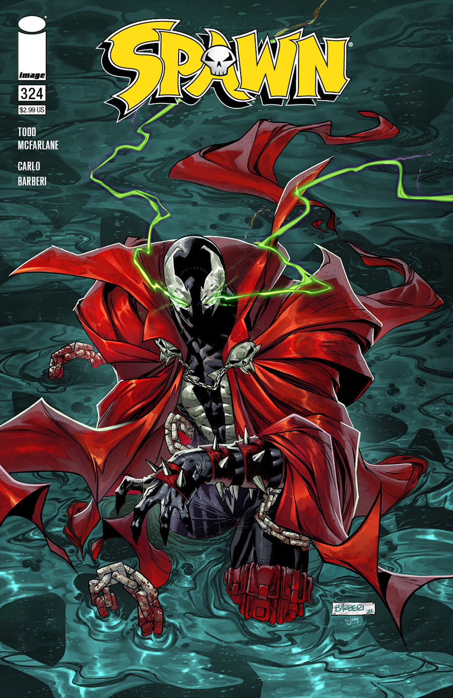 Spawn #324 Cover B Variant Carlo Barberi Cover