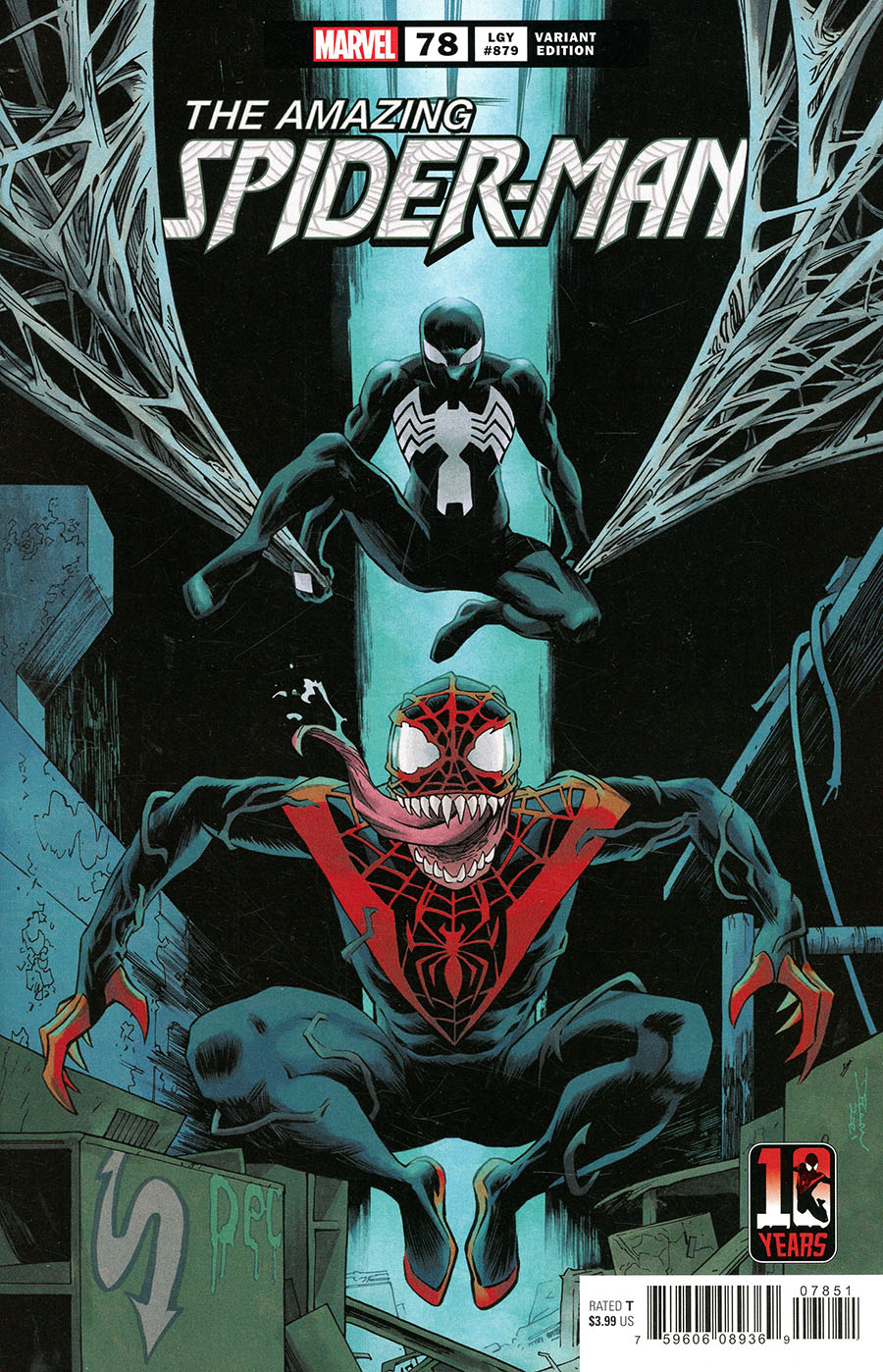 Amazing Spider-Man Vol 5 #78 Cover B Variant Declan Shalvey Miles Morales Spider-Man 10th Anniversary Cover