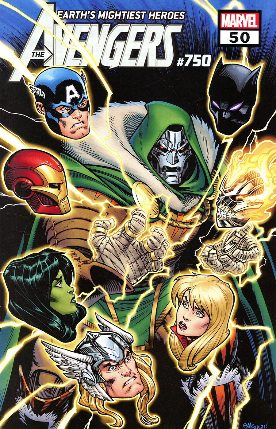 Avengers Vol 7 #50 Cover A Regular Ed McGuinness Cover (#750)