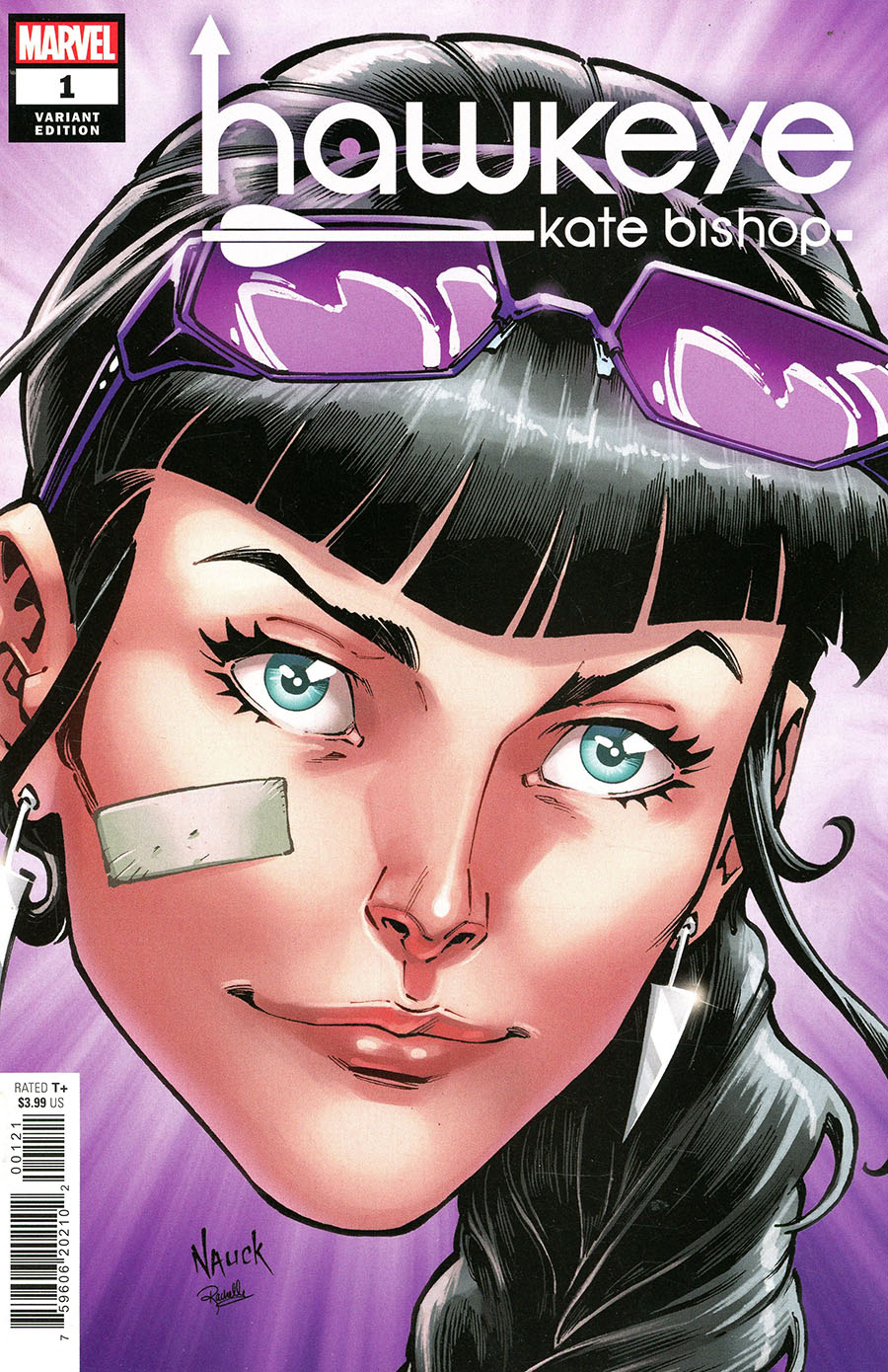 Hawkeye Kate Bishop #1 Cover B Variant Todd Nauck Headshot Cover