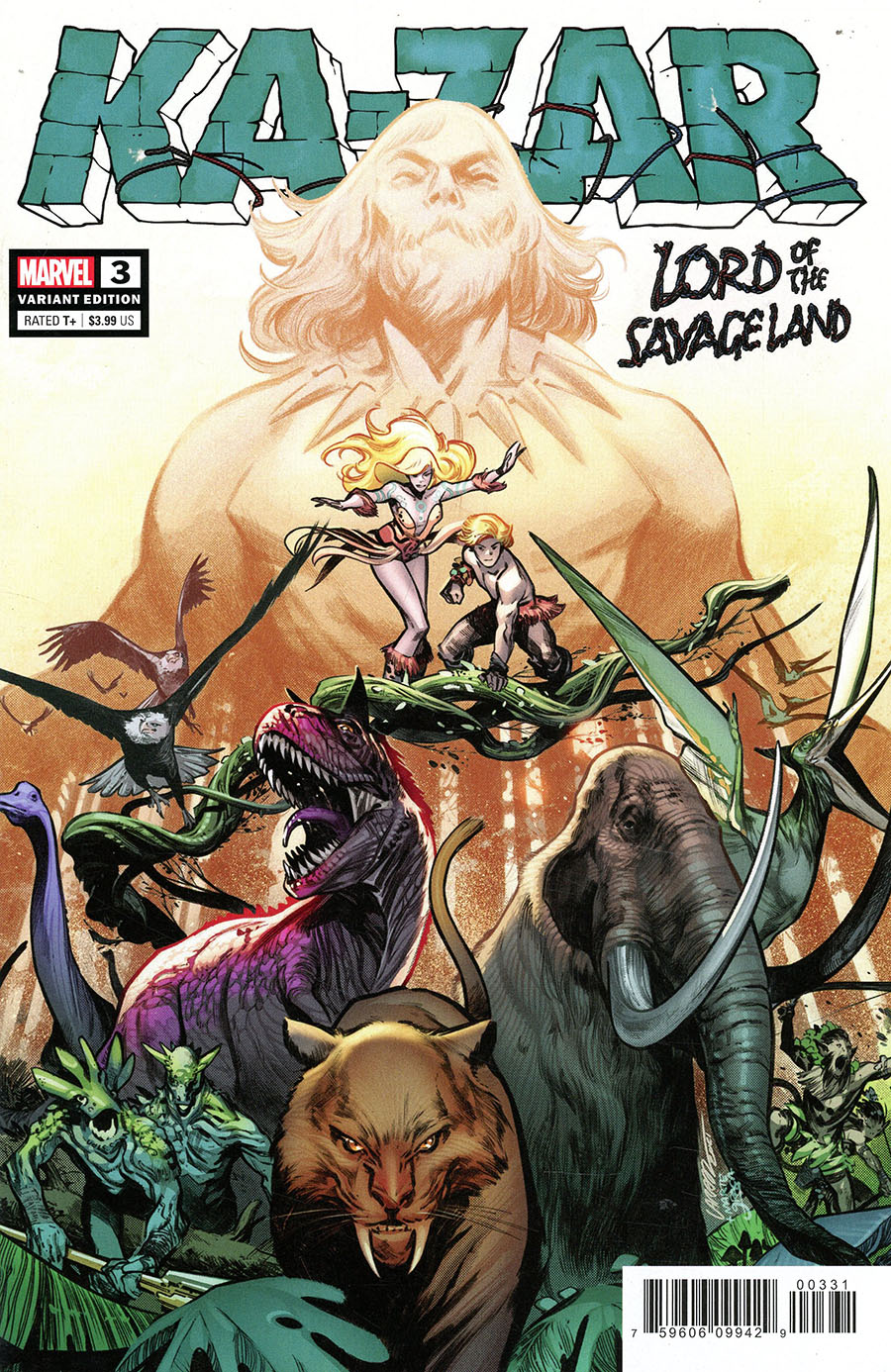 Ka-Zar Lord Of The Savage Land #3 Cover B Variant Pepe Larraz Cover