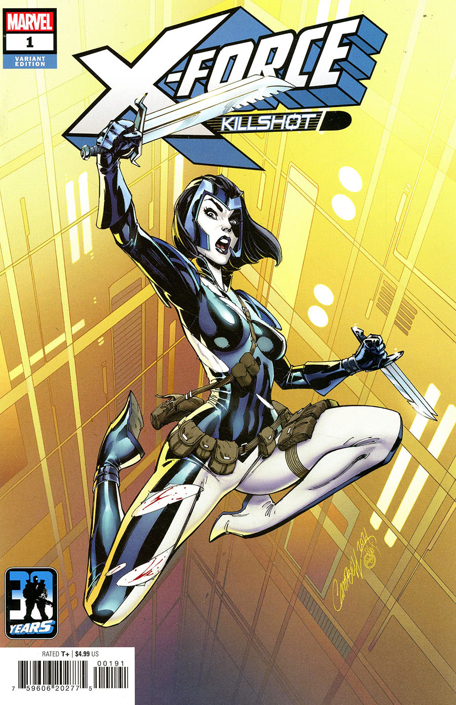 X-Force Killshot Anniversary Special #1 (One Shot) Cover I Variant J Scott Campbell Domino Cover