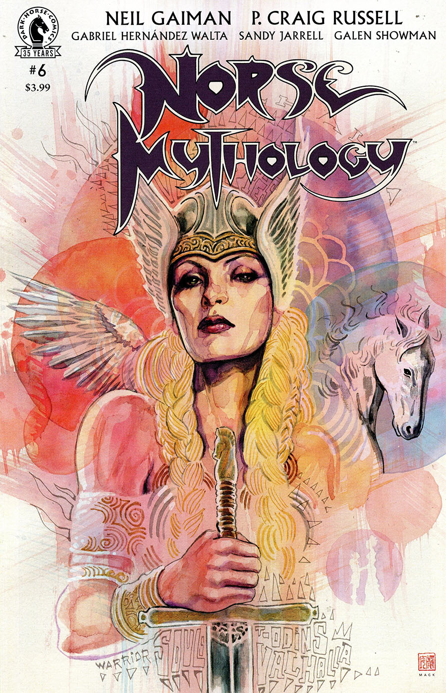 Neil Gaiman Norse Mythology II #6 Cover B Variant David Mack Cover