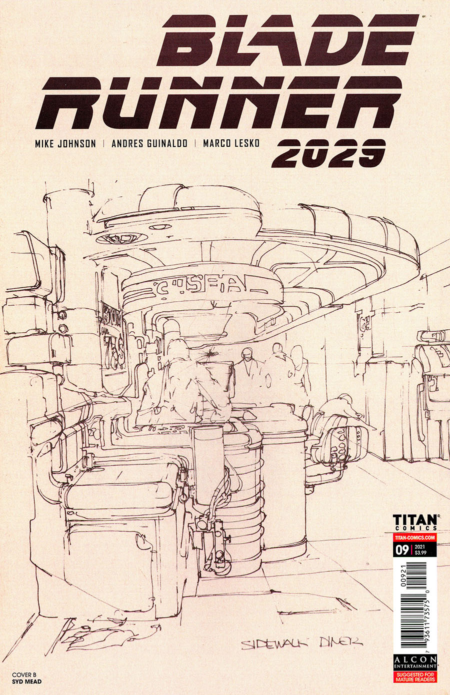 Blade Runner 2029 #9 Cover B Variant Syd Mead Cover