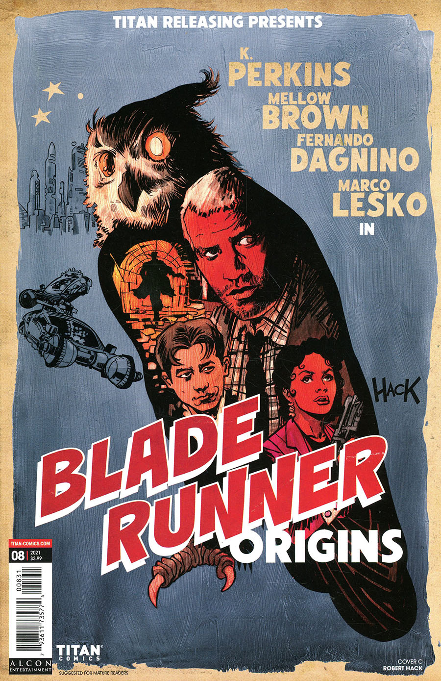 Blade Runner Origins #8 Cover C Variant Robert Hack Cover