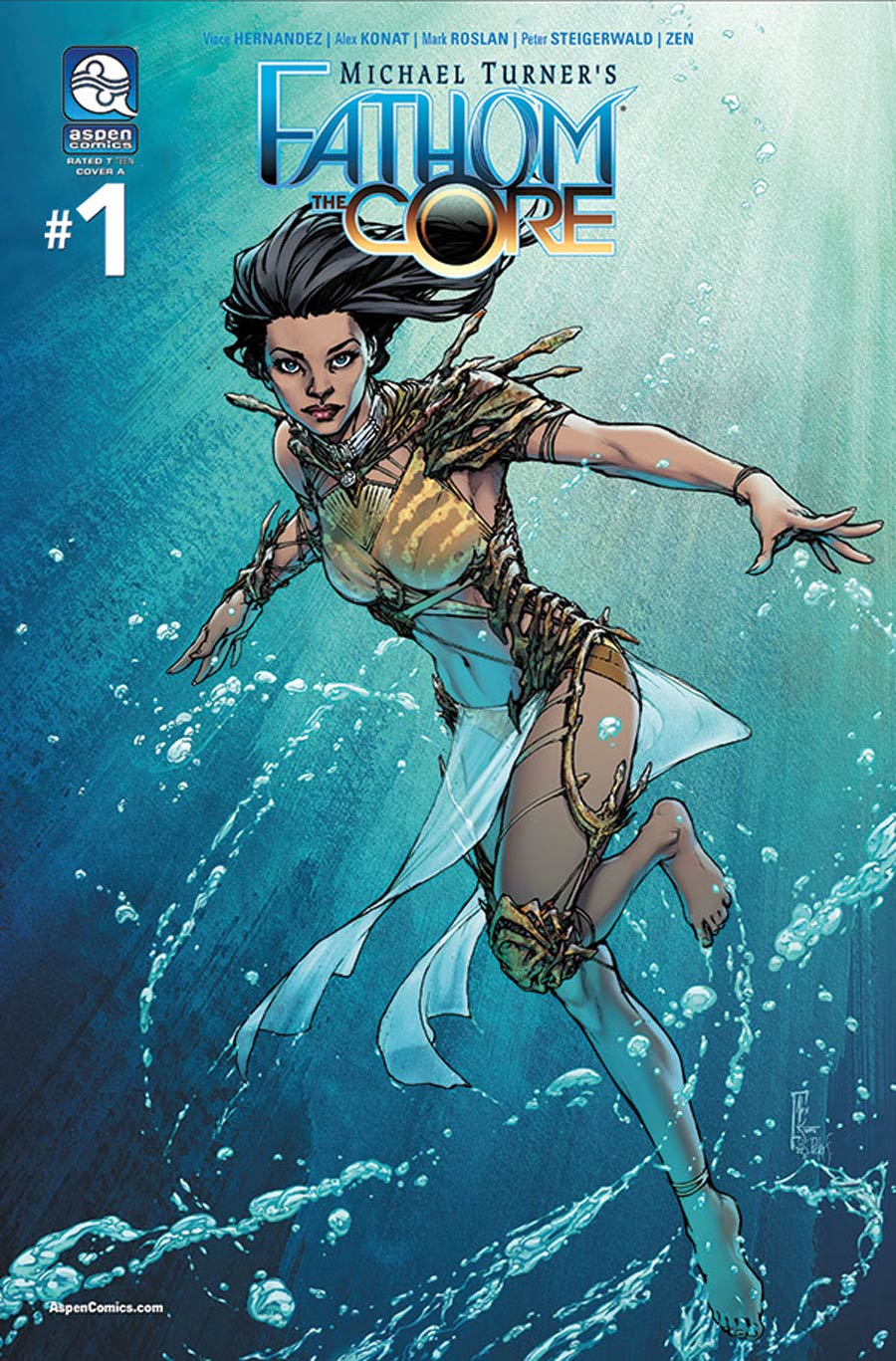 Fathom The Core #1 Cover A Regular Alex Konat Mark Roslan & Peter Steigerwald Cover