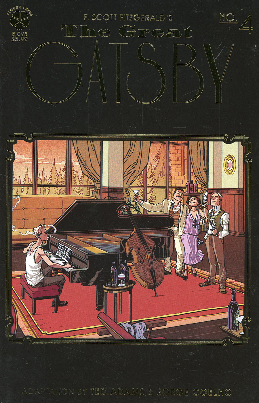Great Gatsby #4 Cover B Variant Jorge Coelho Foil-Stamped Cover