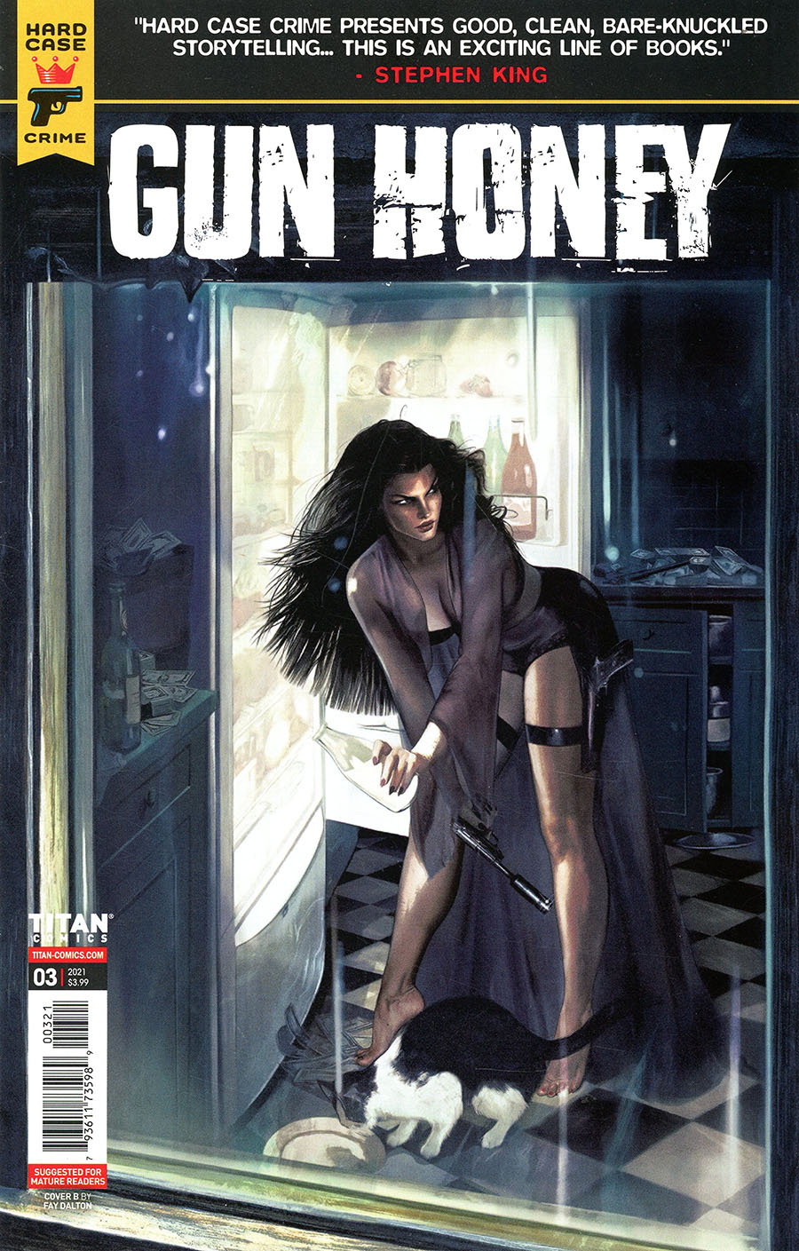 Hard Case Crime Gun Honey #3 Cover B Variant Fay Dalton Cover (Limit 1 Per Customer)