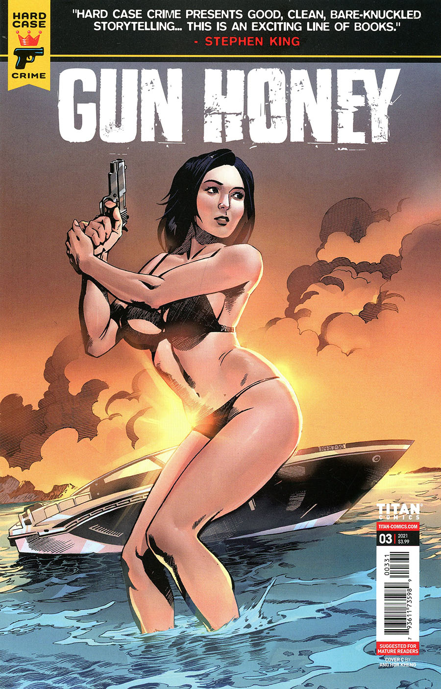 Hard Case Crime Gun Honey #3 Cover C Variant Ang Hor Kheng Cover (Limit 1 Per Customer)