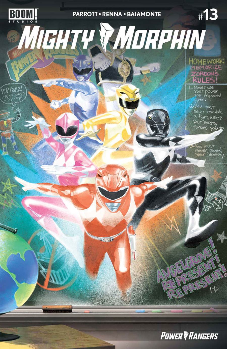 Mighty Morphin #13 Cover F Variant Mike Del Mundo Reveal Cover (The Eltarian War Part 1)