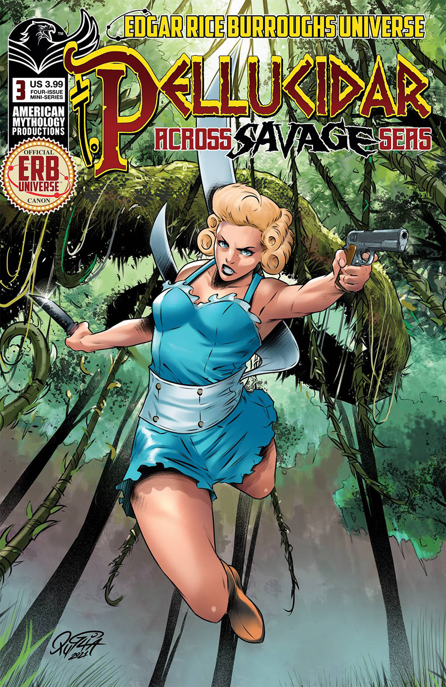 Pellucidar Across Savage Seas #3 Cover A Regular Miriana Puglia Cover