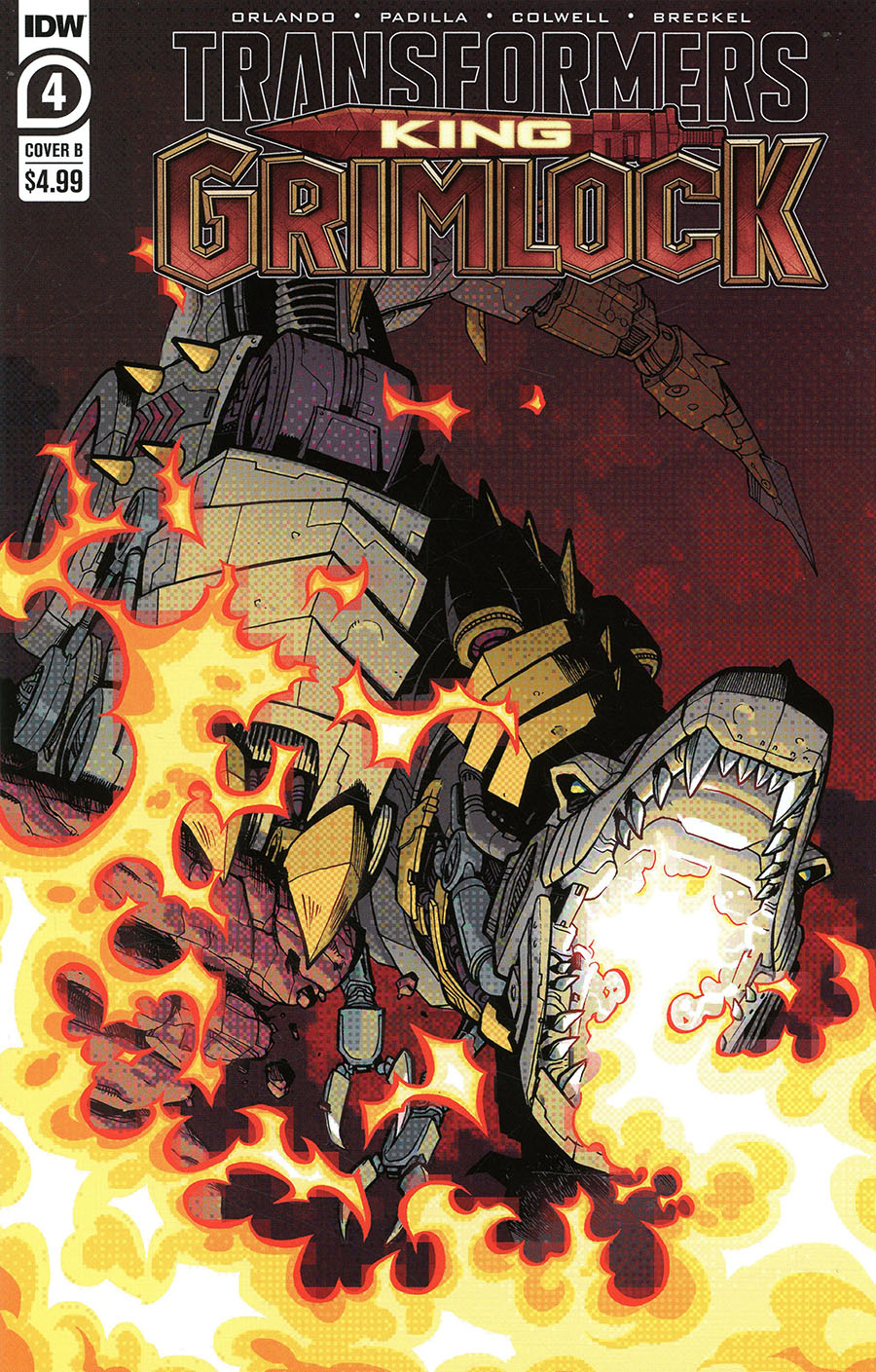 Transformers King Grimlock #4 Cover B Variant Ilias Kyriazis Cover