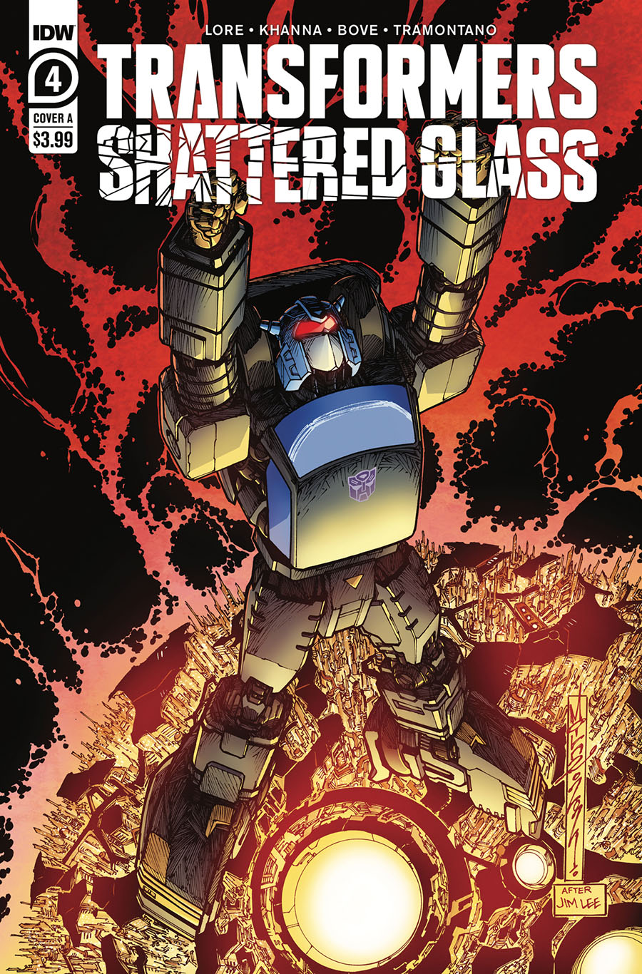 Transformers Shattered Glass #4 Cover A Regular Alex Milne Cover