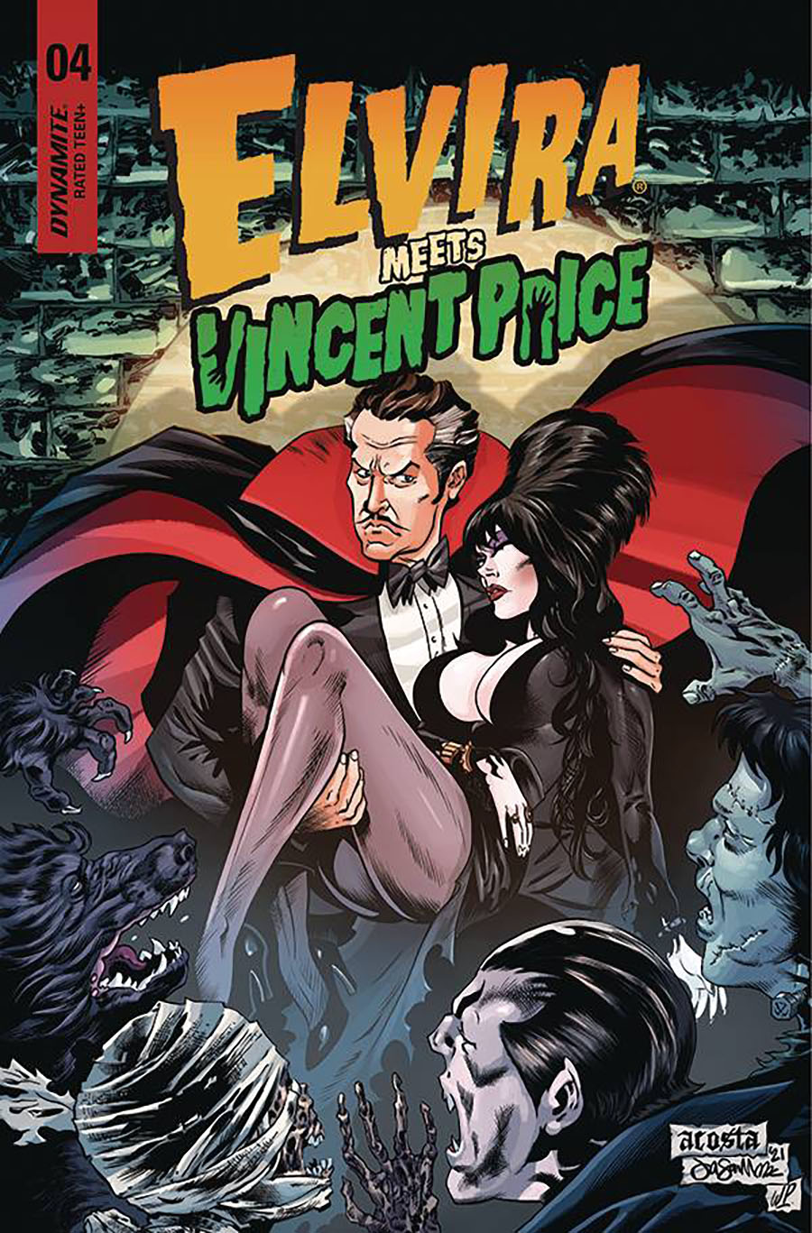 Elvira Meets Vincent Price #4 Cover A Regular Dave Acosta Cover