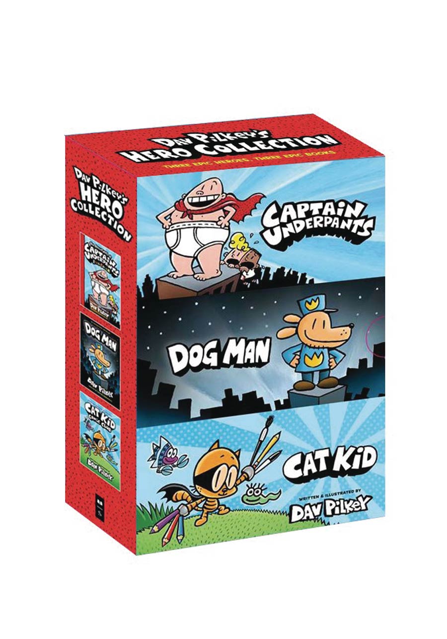 Dav Pilkeys Hero Collection 3-Book Boxed Set