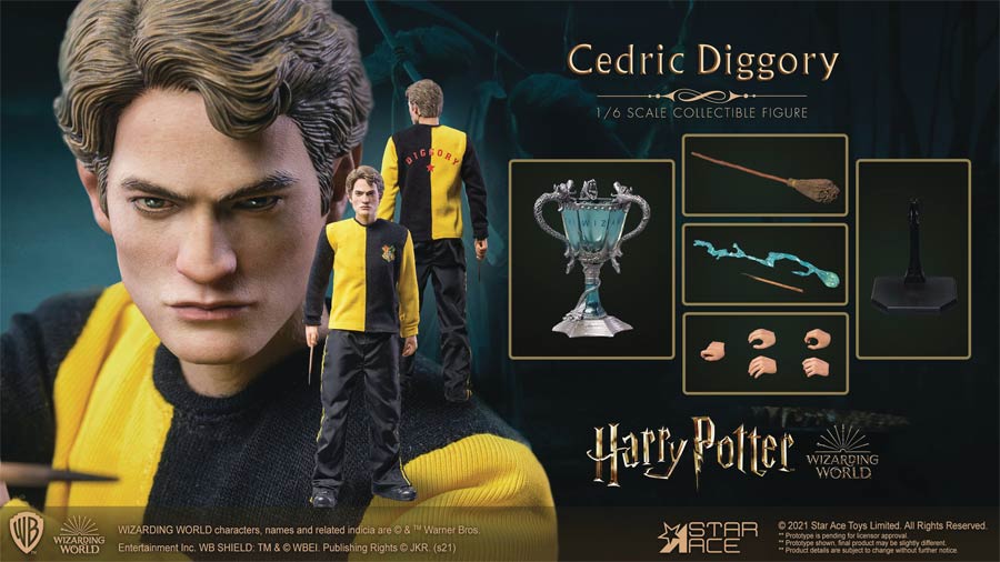 Harry Potter And The Goblet Of Fire Cedric Diggory 1/6 Scale Collector Action Figure Normal Version