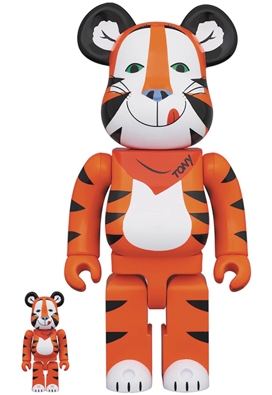 Kelloggs Tony The Tiger Vintage 100 Percent & 400 Percent 2-Pack Bearbrick