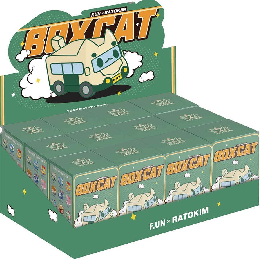 Fun Box Cat Transport Series 1 Figure Blind Mystery Box 10-Piece Display