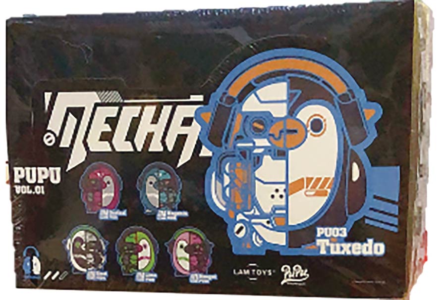 Lamtoys Mecha Pupu Vol 1 Figure Blind Mystery Box 6-Piece Display