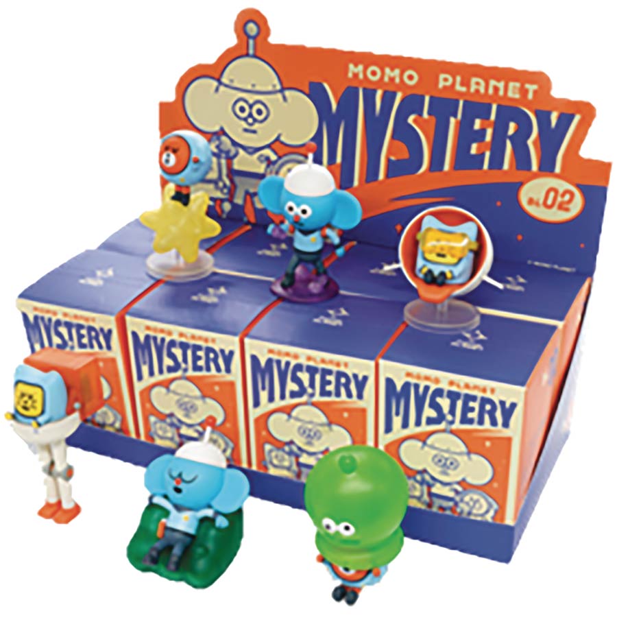 Lamtoys Momo Planet Mystery Figure Blind Mystery Box 8-Piece Display