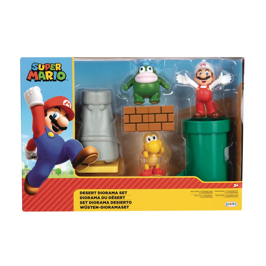 Nintendo Mario 2.5-Inch Desert Diorama Set Case