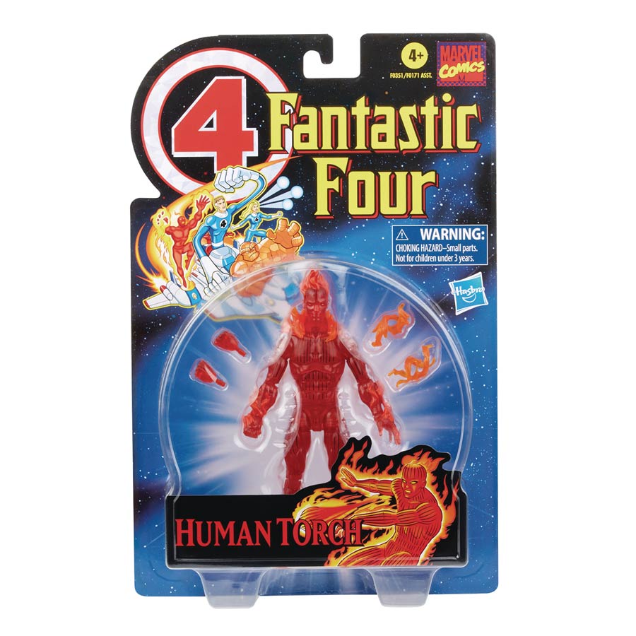 Fantastic Four Legends Vintage Johnny Storm 6-Inch Action Figure Case
