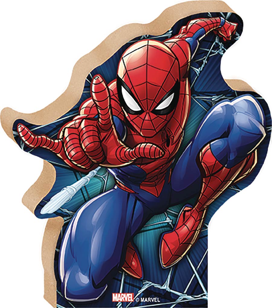 Marvel Heroes Spider-Man 6-Inch Chunky Wood Art