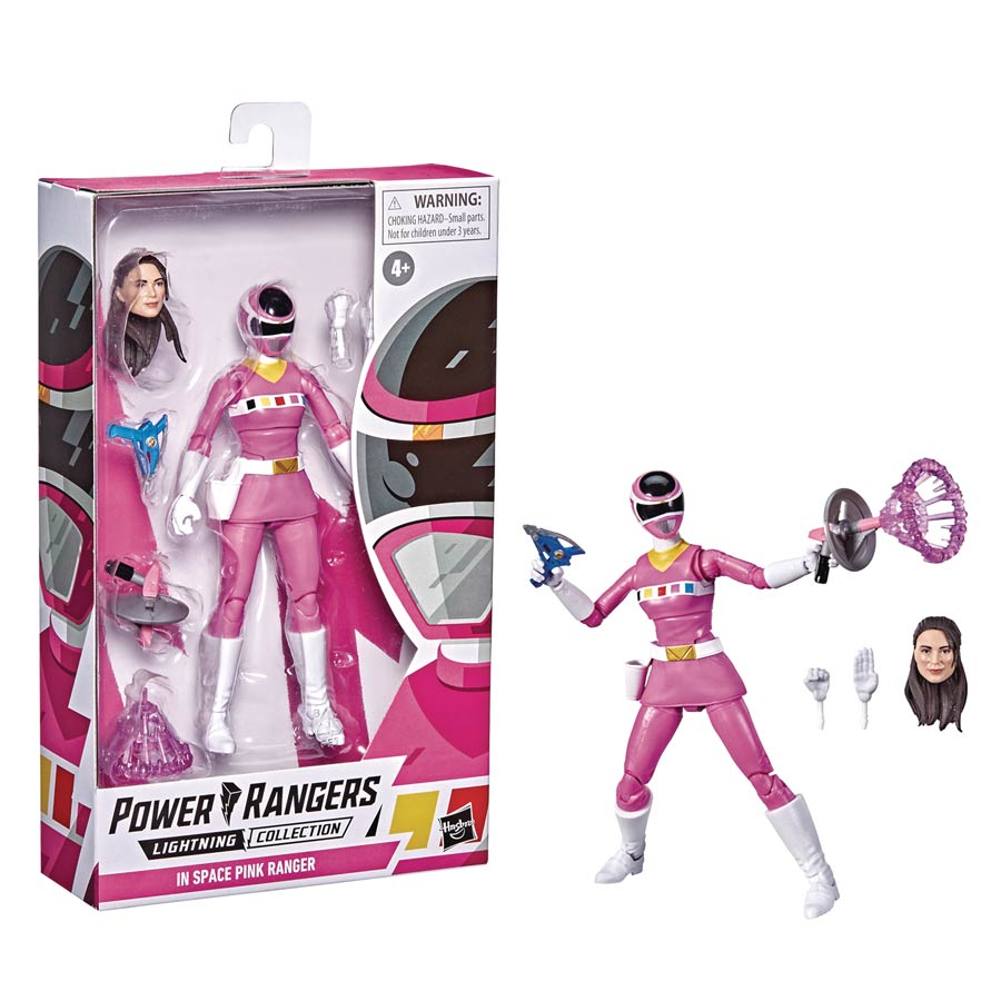Power Rangers Lightning Collection Power Rangers In Space Pink Ranger 6-Inch Action Figure Case