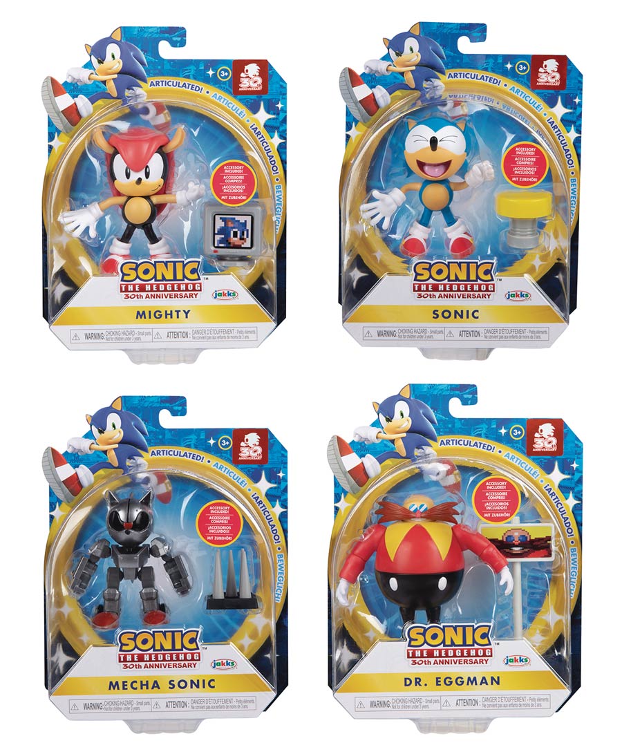 Sonic The Hedgehog Articulated 4-Inch Action Figure Wave 5 Assortment Case