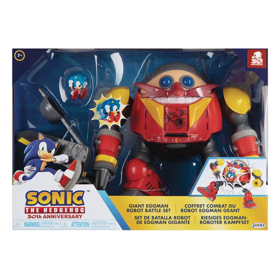 Sonic The Hedgehog Giant Eggman Robot Battle Set Case