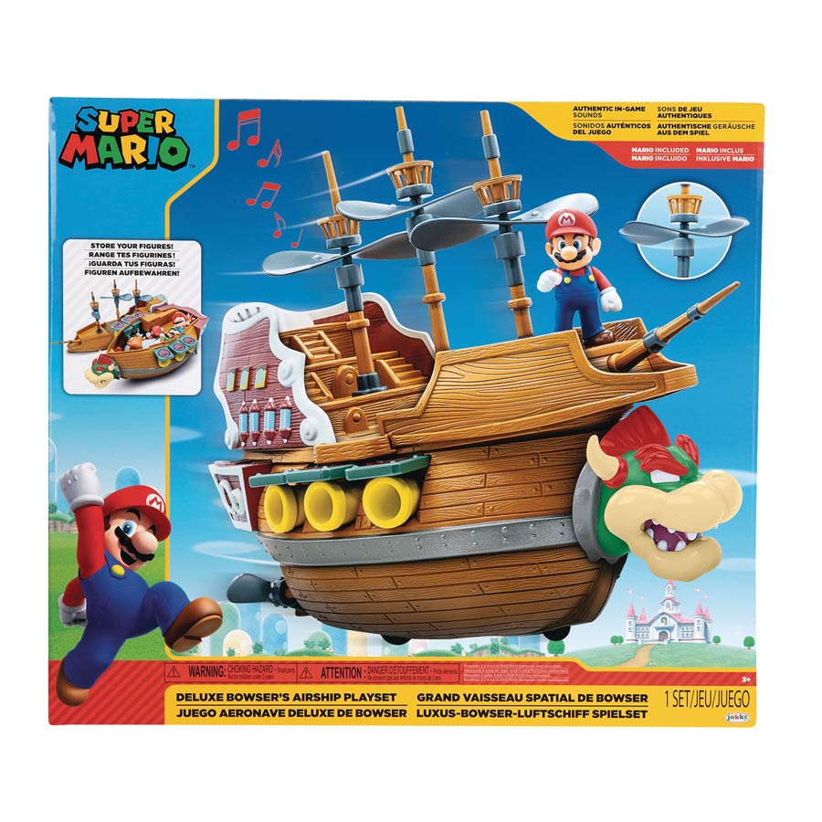 Super Mario Deluxe Bowsers Airship Playset