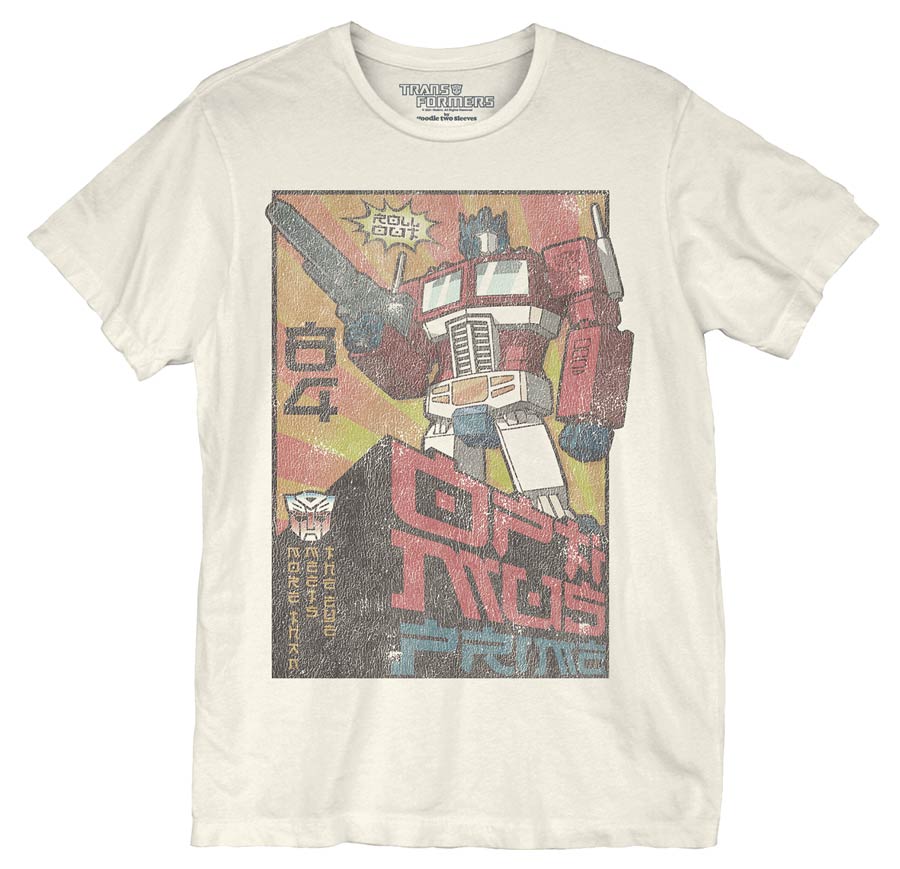 Transformers Asian Optimus Prime Vintage T-Shirt Large