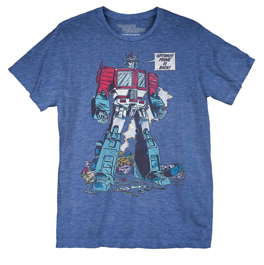 Transformers Optimus Prime Is Back T-Shirt Large