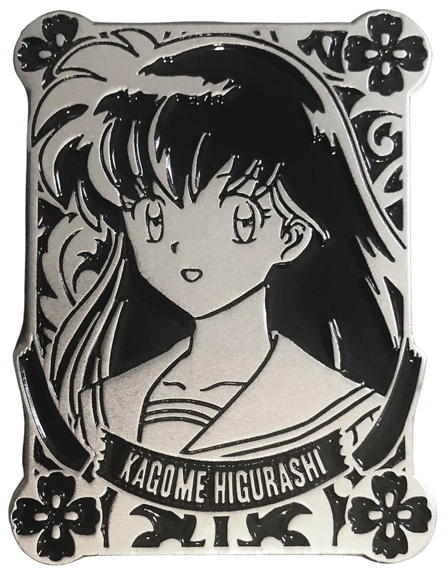 Inu Yasha Black Badge Pin - Kagome