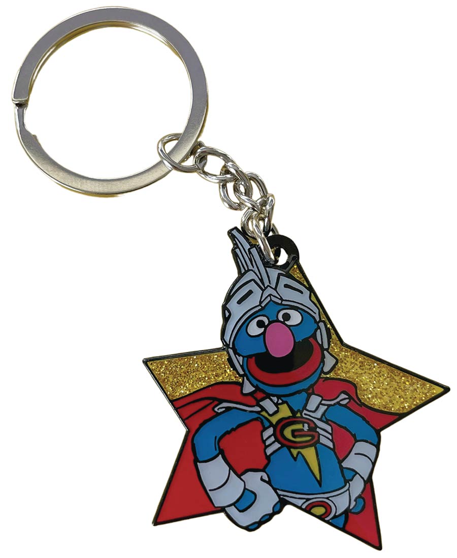 Sesame Street Keychain - Super Grover