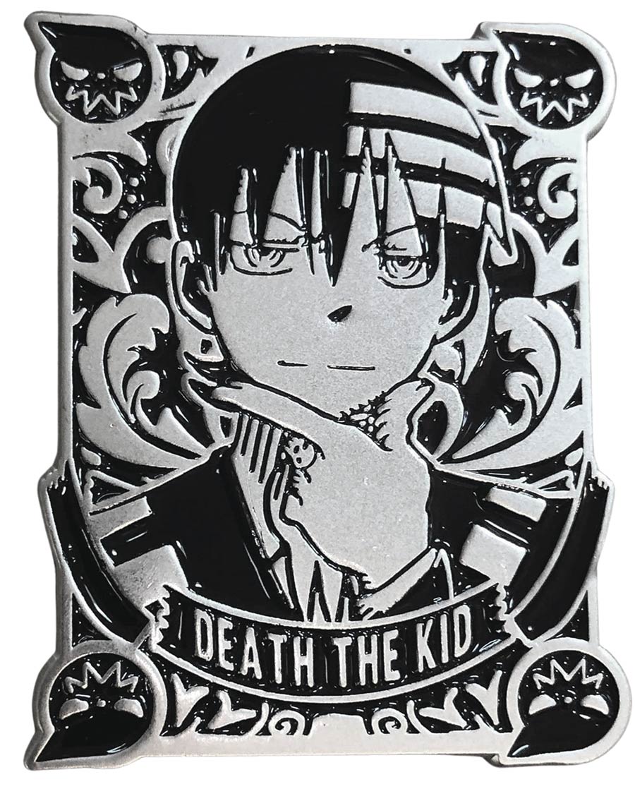 Soul Eater Black Badge Pin - Death The Kid