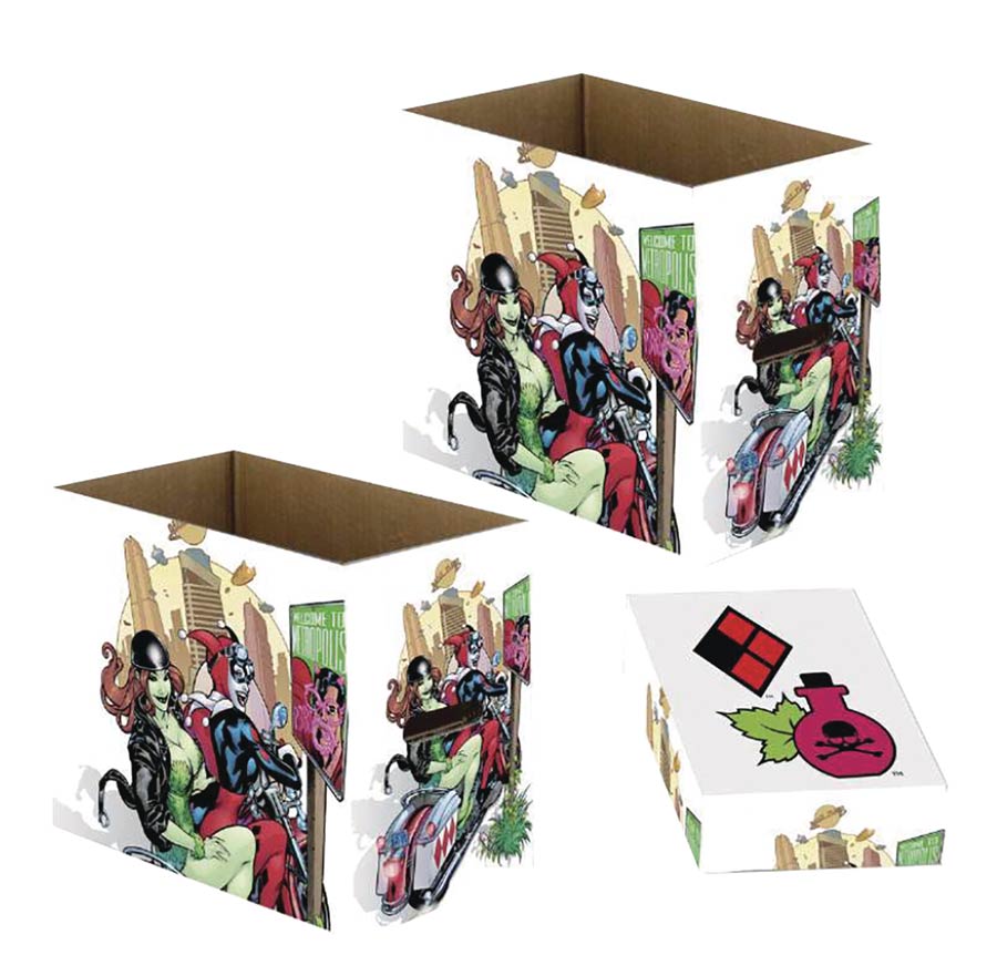 DC Comics Harley Quinn & Poison Ivy Short Comic Storage Box (5-Pack)