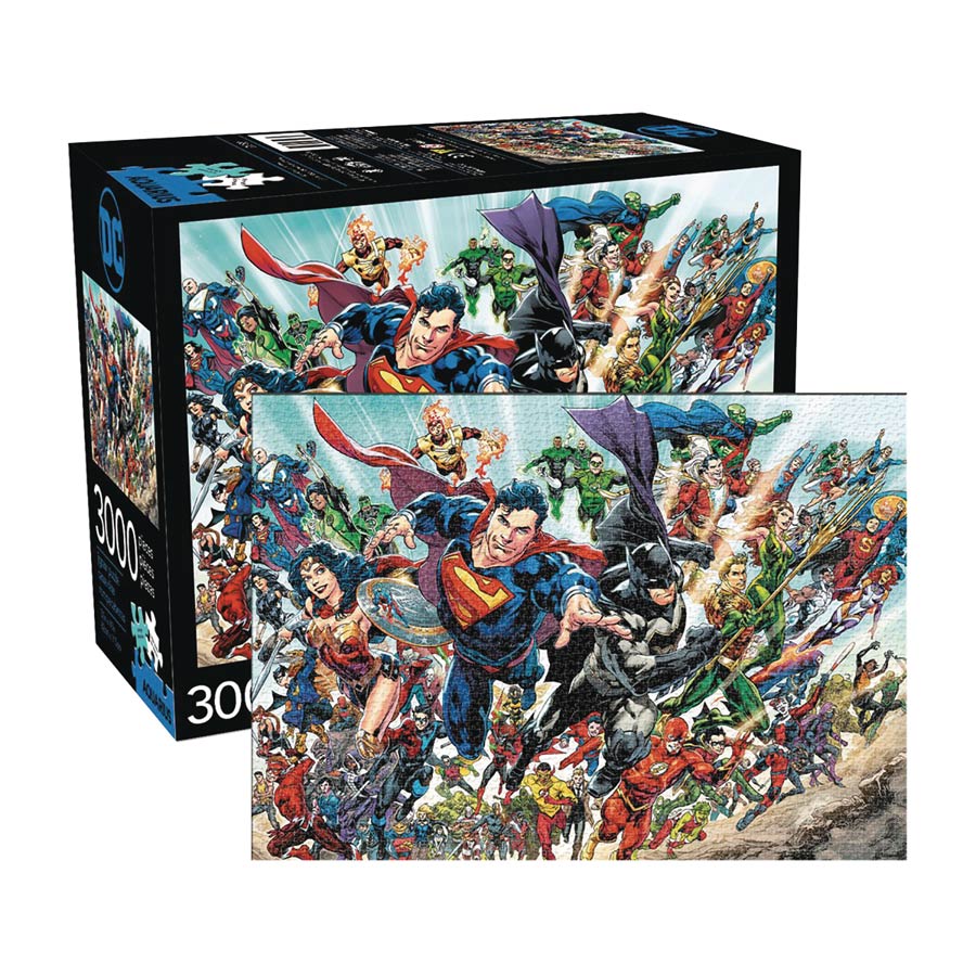 DC Comics Cast Of Characters 3000-Piece Puzzle
