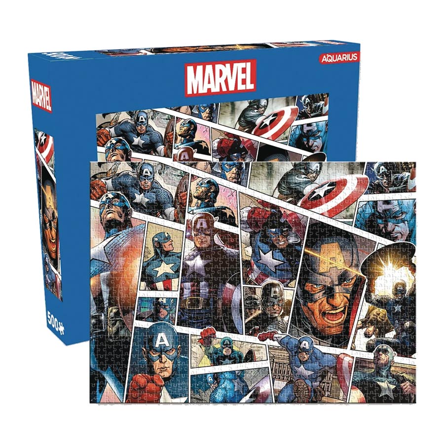 Marvel Captain America Panels 500-Piece Puzzle