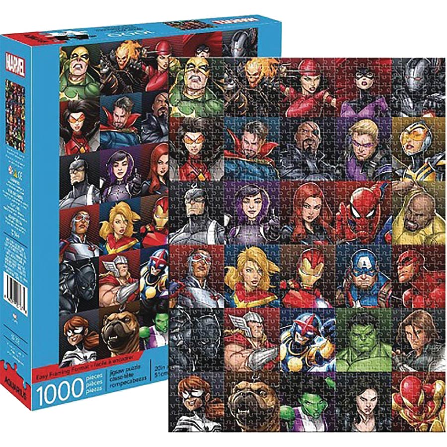 Marvel Cast Of Characters 1000-Piece Puzzle