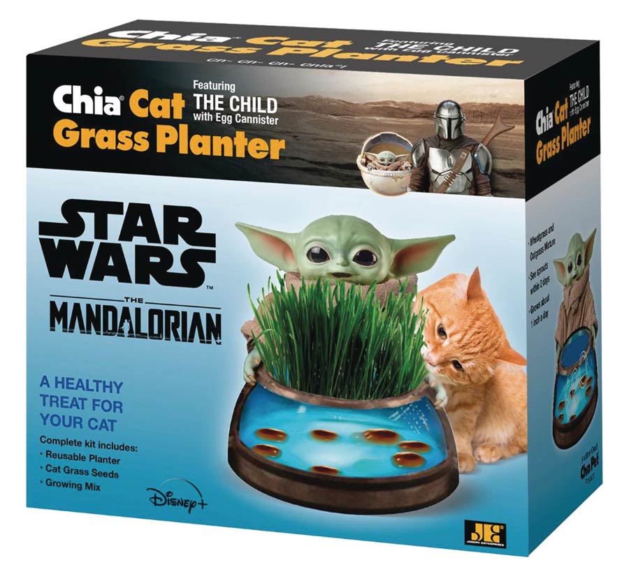 Chia Cat Grass Planter Star Wars The Child With Egg Canister