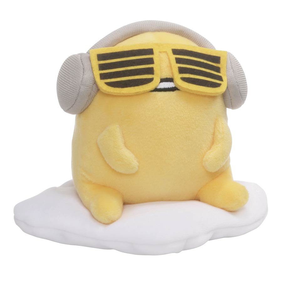 Gudetama With Sunglasses And Headphones Lazy Egg 5-Inch Plush
