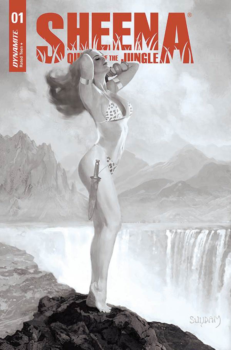 Sheena Queen Of The Jungle #1 Cover K Incentive Arthur Suydam Black & White Cover