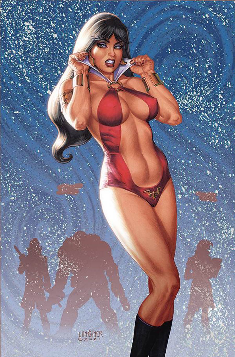 Vampirella Holiday Special 2021 #1 (One Shot) Cover E Incentive Joseph Michael Linsner Virgin Cover