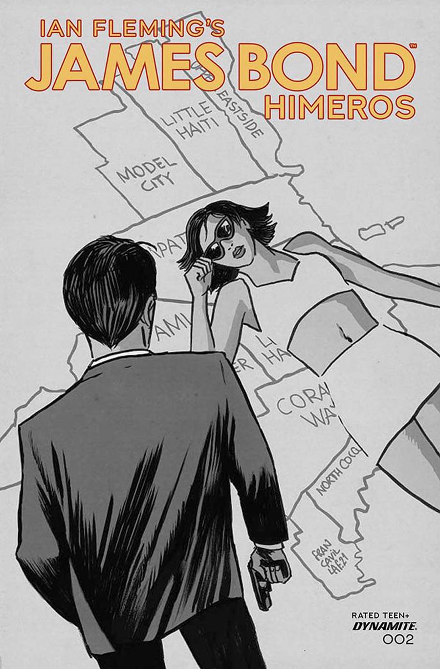 James Bond Himeros #2 Cover C Incentive Francesco Francavilla Black & White Cover