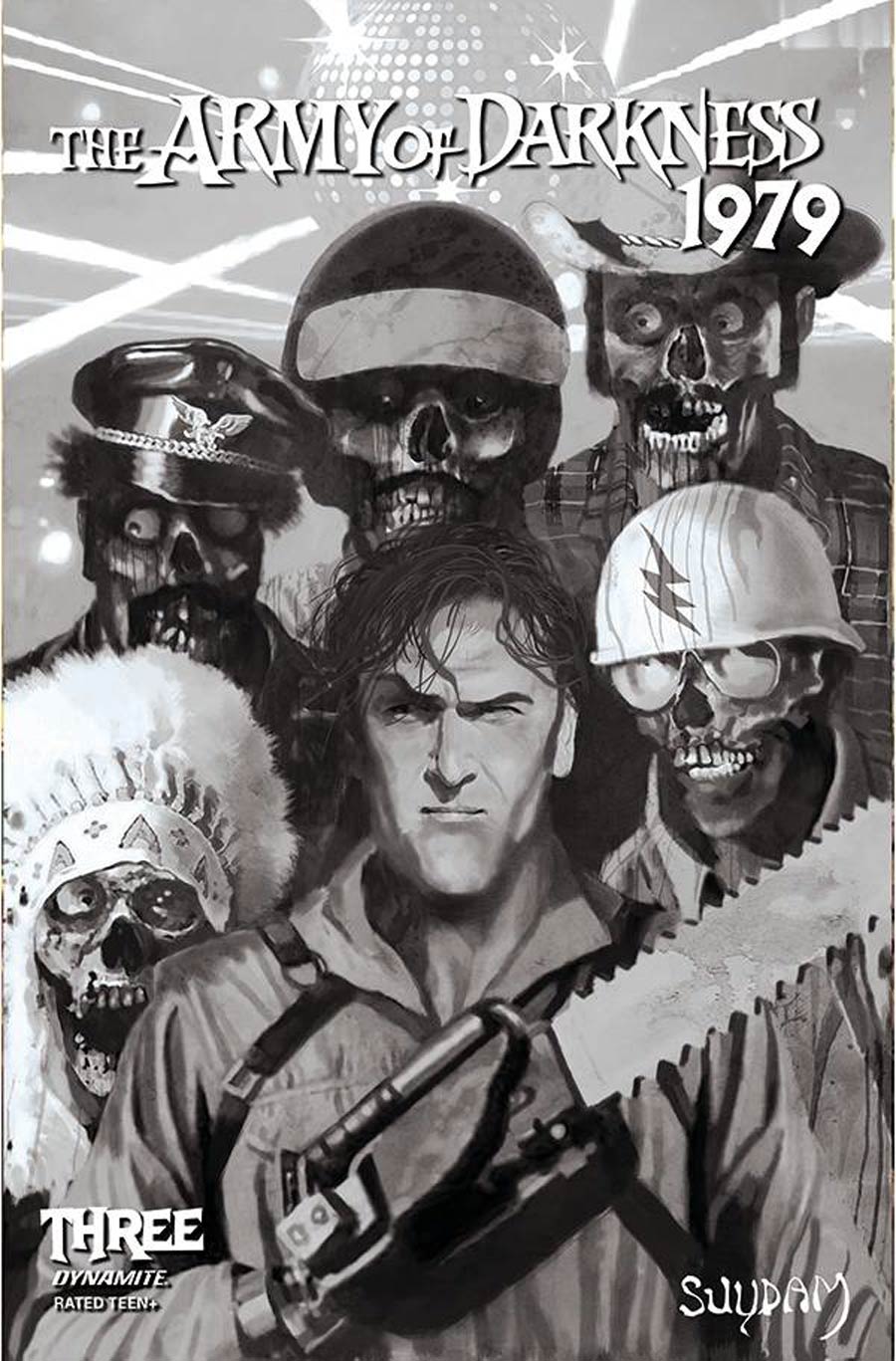 Army Of Darkness 1979 #3 Cover E Incentive Arthur Suydam Black & White Cover