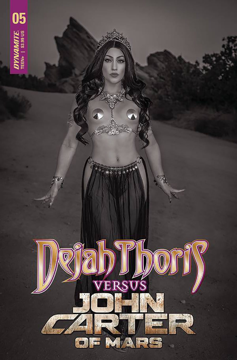 Dejah Thoris Versus John Carter Of Mars #5 Cover G Incentive Rachel Hollon Cosplay Photo Black & White Cover