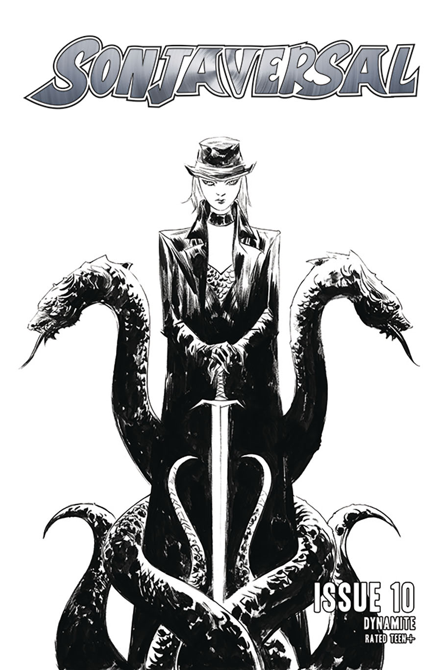 Sonjaversal #10 Cover G Incentive Jae Lee Black & White Cover