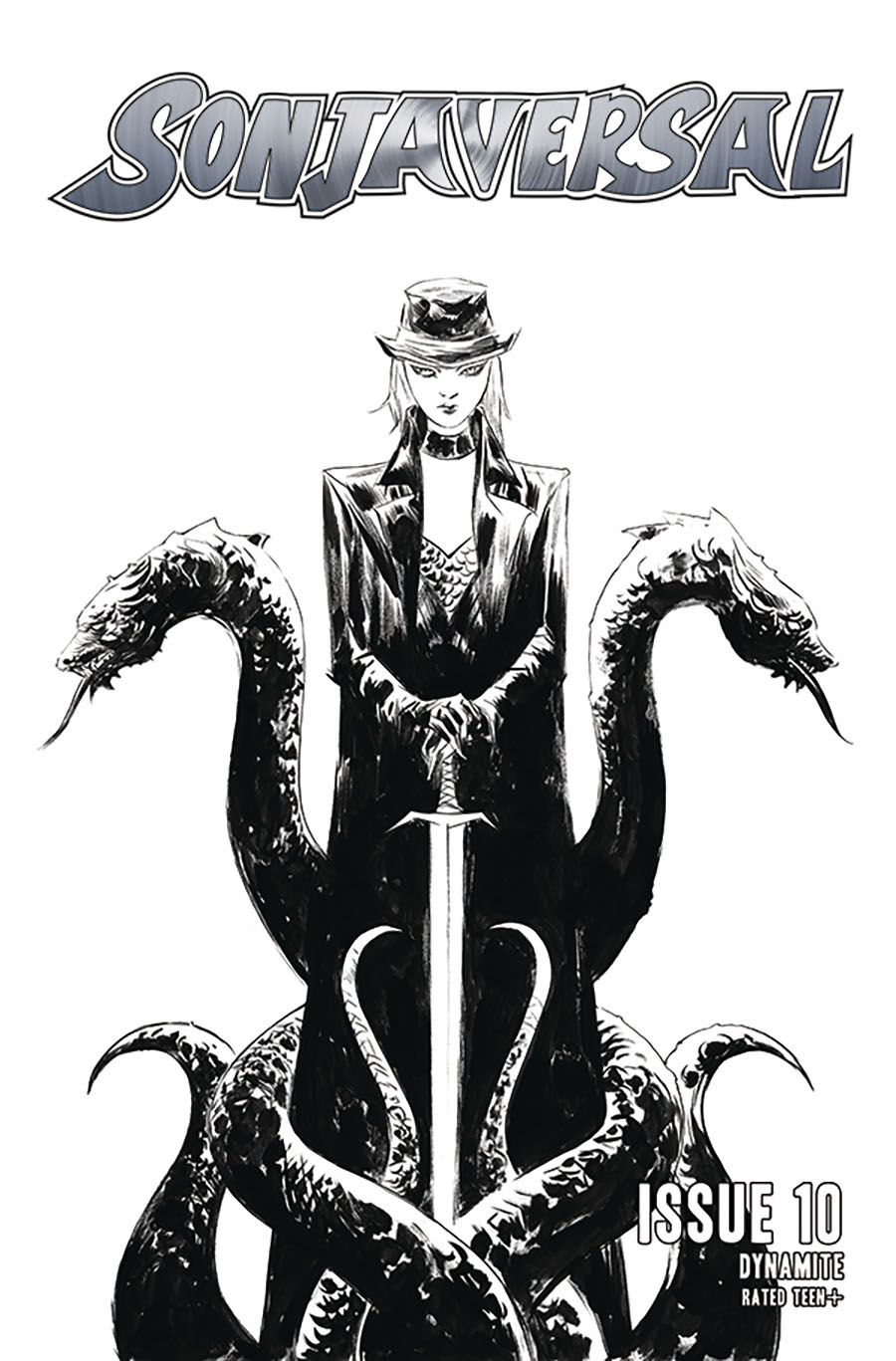 Sonjaversal #10 Cover G Incentive Jae Lee Black & White Cover