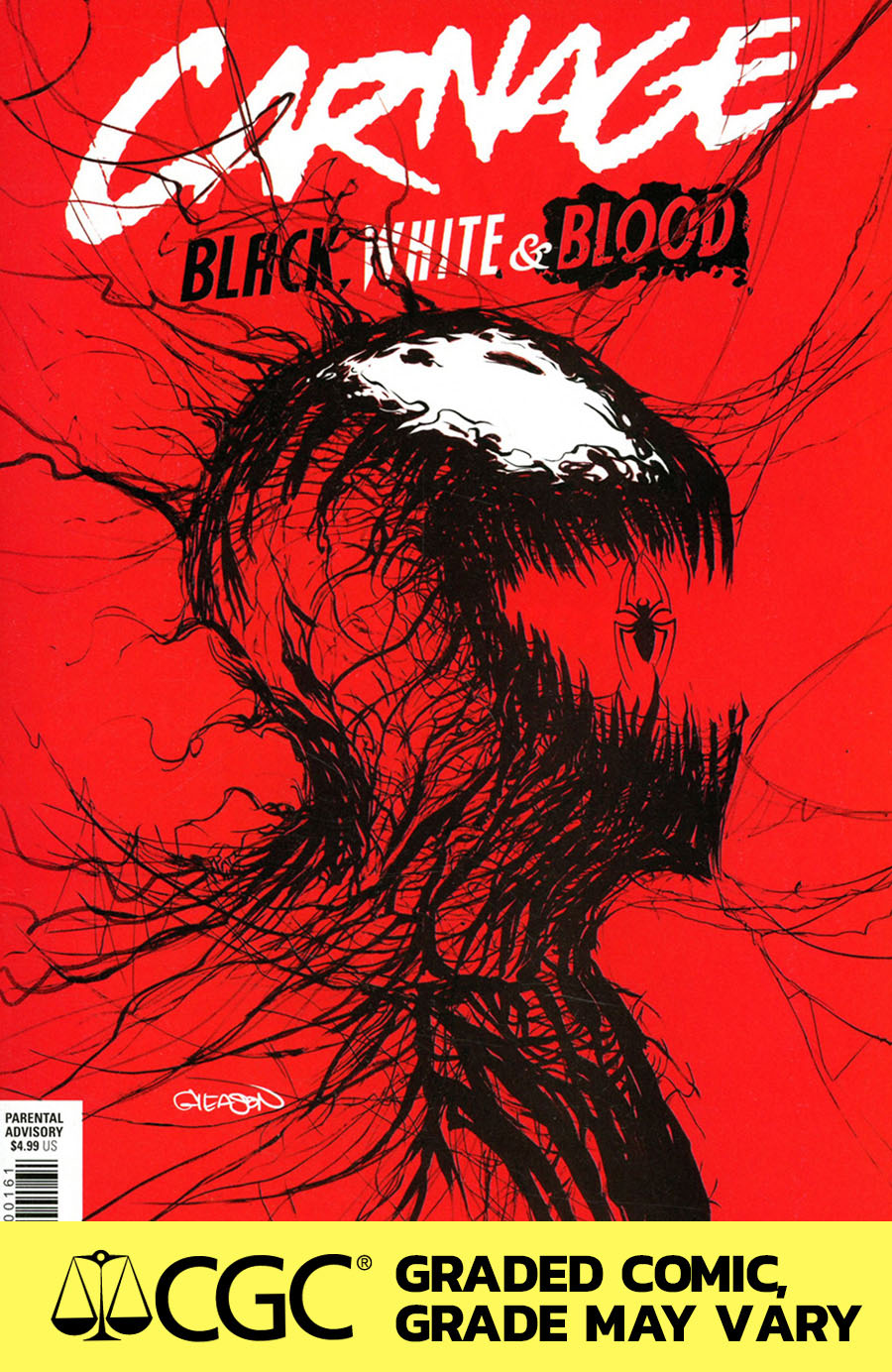 Carnage Black White & Blood #1 Cover M DF Patrick Gleason Webhead Variant Cover CGC Graded 9.6 Or Higher